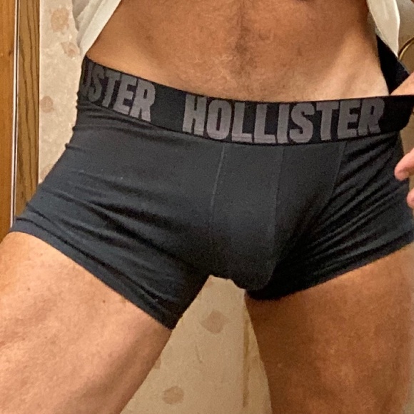 Hollister, black trunks, medium - Picture 1 of 4